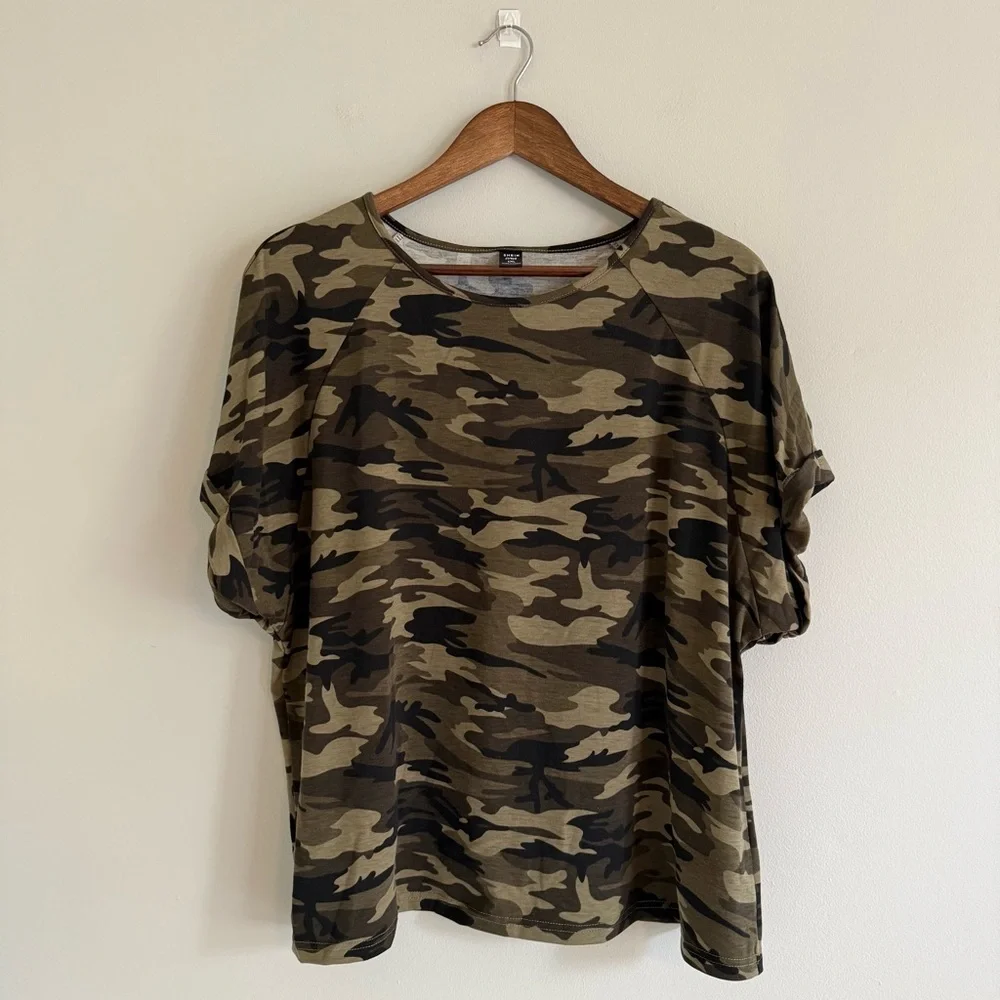 Camouflage Print T-Shirt